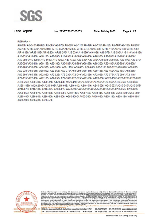 自恢復(fù)保險(xiǎn)絲SGS報(bào)告4